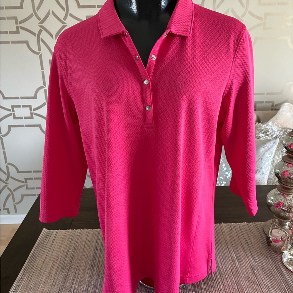 Pebble Beach Women’s Pink Polo Knit Top